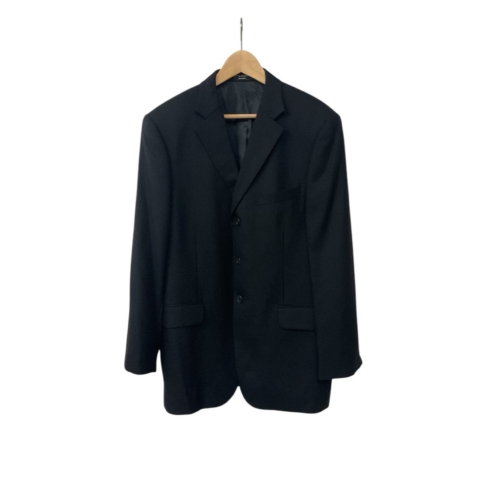 John W. Nordstrom 43 R Blazer Loro Piana 100% Cashmere Black Sport Coat Jacket